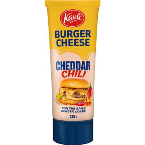Hamburgerost Cheddar Chili 230g Kavli
