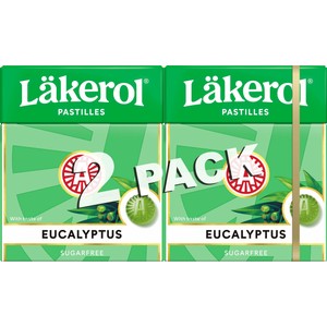 Halstabletter Eucalyptus Sockerfri 2-p 50g Läkerol