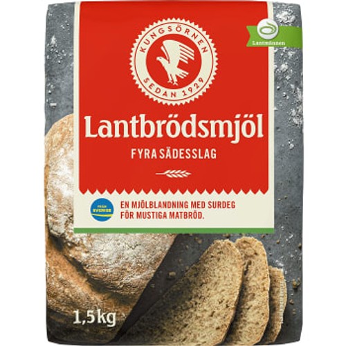 Lantbrödsmjöl 4 sädesslag 1,5kg Kungsörnen