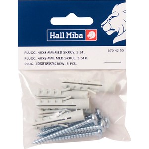 Plugg 40x8mm 5p Hall Miba