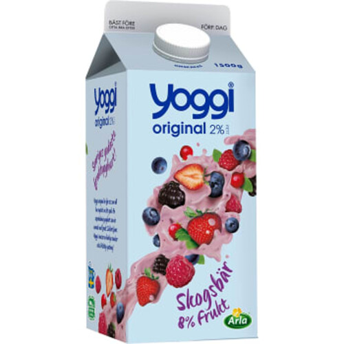 Yoghurt Original Skogsbär 2% 1500g Yoggi®