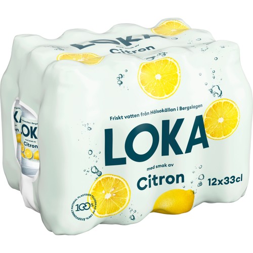 Kolsyrat Vatten Citron 33cl 12-p Loka