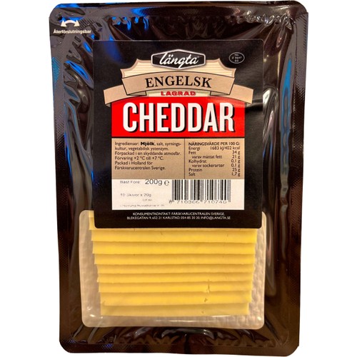 Ost Cheddar Engelsk Lagrad 200g Längta