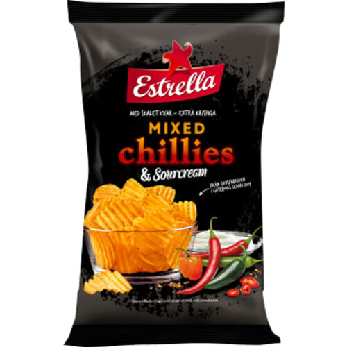 Chips Mixed chillies & sourcream 275g Estrella