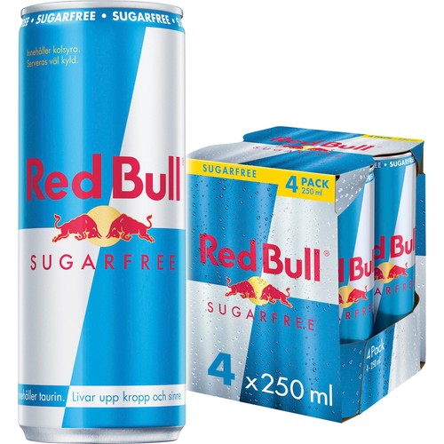 Energidryck Sockerfri 250ml 4-p Red Bull 