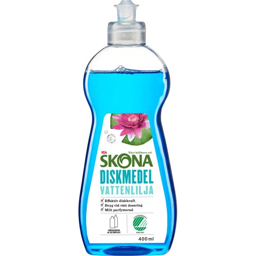 Handdiskmedel Vattenlilja 400ml Miljömärkt ICA Skona