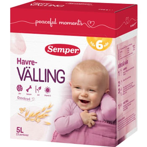 Havrevälling Mild Från 6m 5l Semper