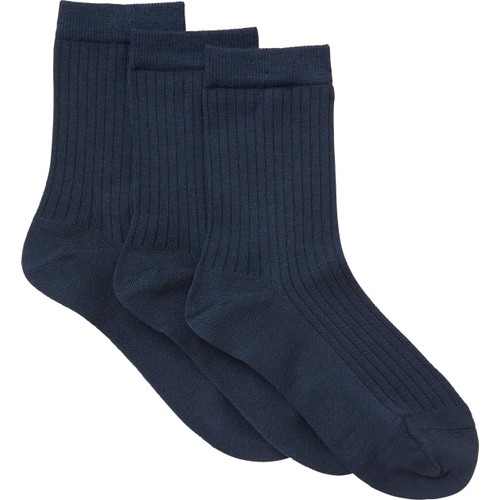 Socka ribb 3p marinblå 39/41 mywear