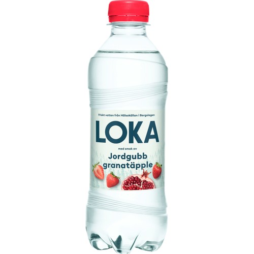 Vatten Kolsyrat Jordgubb Granatäpple 33cl Loka