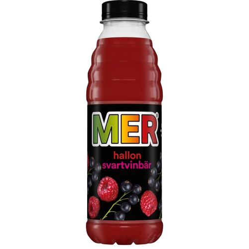 Fruktdryck Hallon & svartvinbär 50cl MER