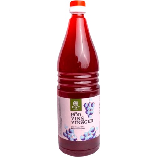 Rödvinsvinäger 1000ml Plivit