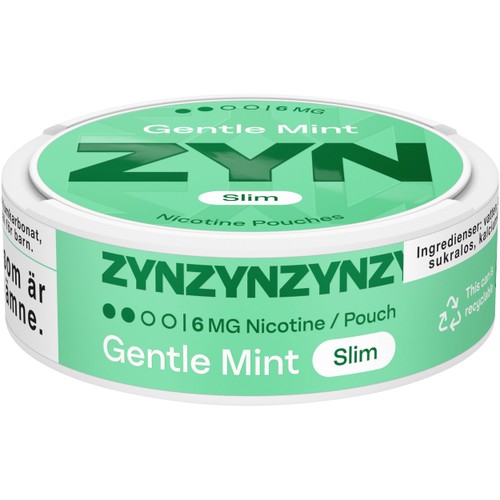 Zyn Gentle Mint Slim 6mg S2 13.6g