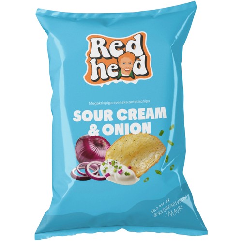 Chips Sour Cream & Onion 150g Redhead