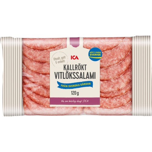 Vitlökssalami Kallrökt 120g ICA