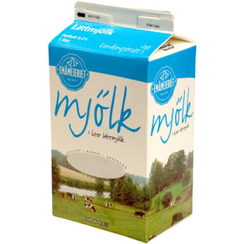 Lättmjölk 0,4% 1l Emåmejeriet