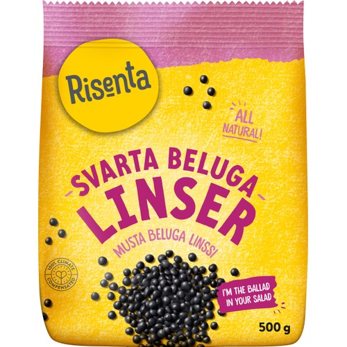 Belugalinser Svarta 500g Risenta