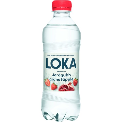 Vatten Kolsyrat Jordgubb Granatäpple 33cl Loka