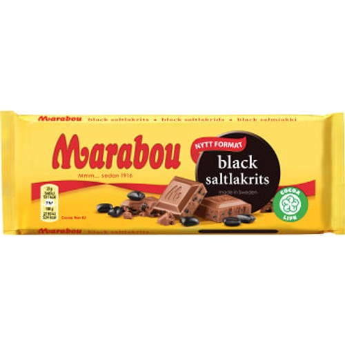 Mjölkchoklad Black Saltlakrits 100g Marabou
