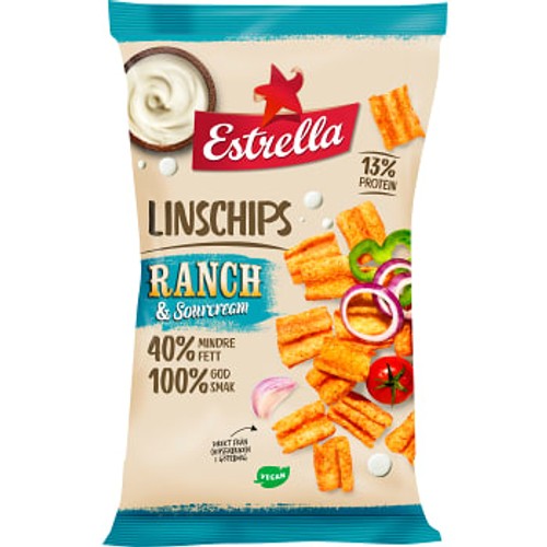 Linschips Ranch & Sourcream 110g Estrella 