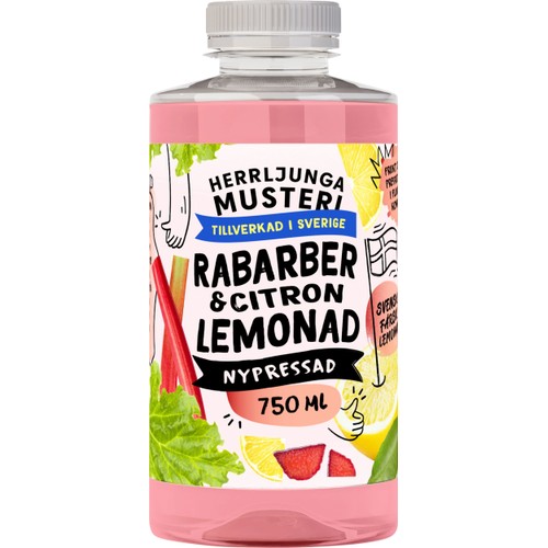 Rabarberlemonad 750ml Herrljunga Musteri