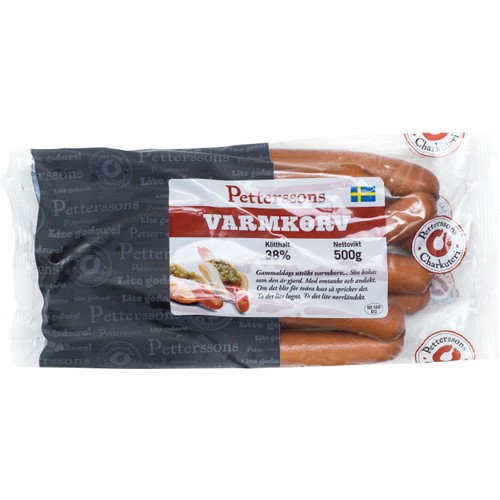 Varmkorv 500g Petterssons Charkuteri