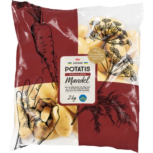 Potatis Norrlandsmandel 2kg Klass 1 ICA