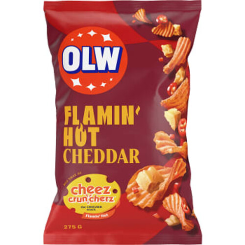 Chips Flamin hot cheddar 275g Olw