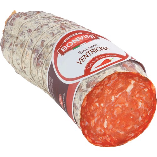 Salami Ventricina Piccante i skivor ca 10g Bonvini
