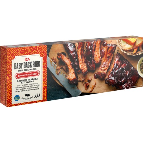 Baby Back Ribs Färska Hot 475g ICA