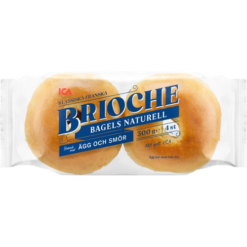 Brioche Bagel 4-p 300g ICA