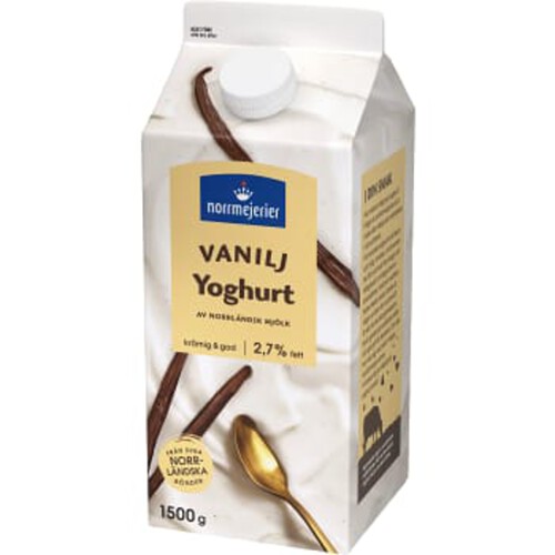 Vaniljyoghurt 2,7% 1500g Norrmejerier