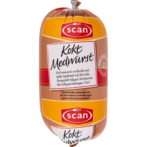 Medwurst Kokt i skivor ca 14g Scan