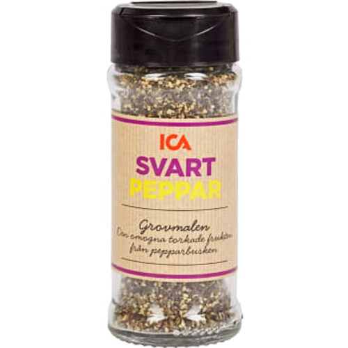 Svartpeppar Grovmalen 41g ICA