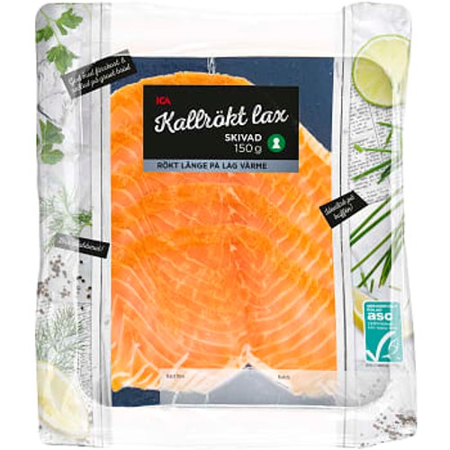 Lax Kallrökt  skivad 150g ICA