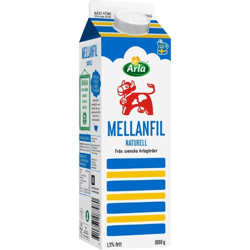 Mellanfil Naturell 1,5% 1000g Arla Ko®