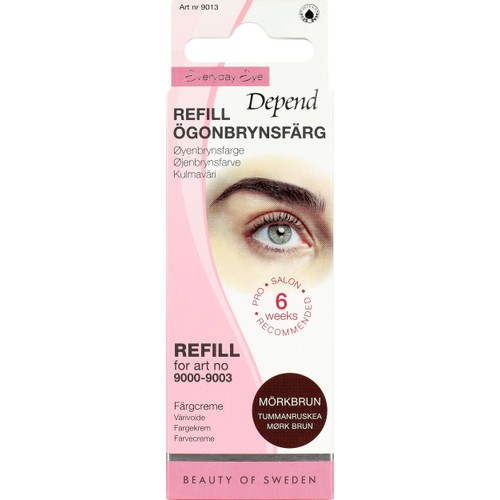 Ögonbrynsfärg Refill Mörkbrun 1-p Depend