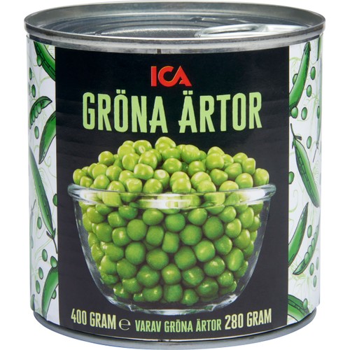 Gröna ärtor 400g ICA