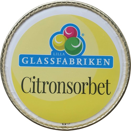 Glass Citronsorbet 550ml Lilla Glassfabriken