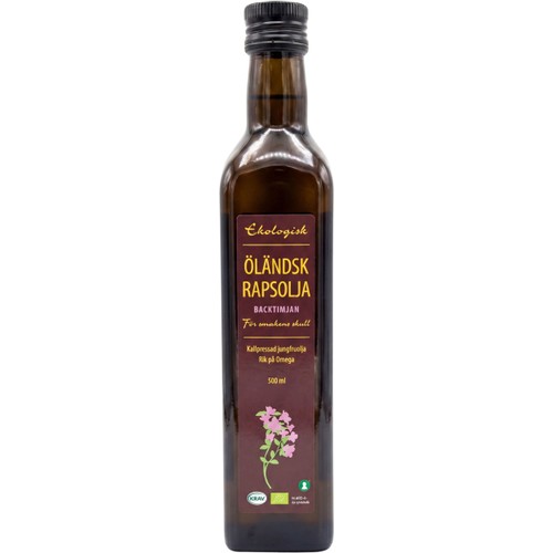 Rapsolja Smaksatt Med Backtimjan Eko 500ml KRAV Ekberg & Forsberg