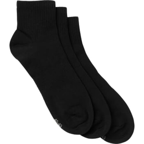 Hiddensocka Orsa 3p svart 40/43 ICA I love eco