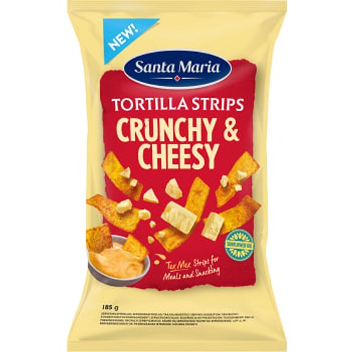 Tortilla Strips Crunchy Cheesy 185g Santa Maria