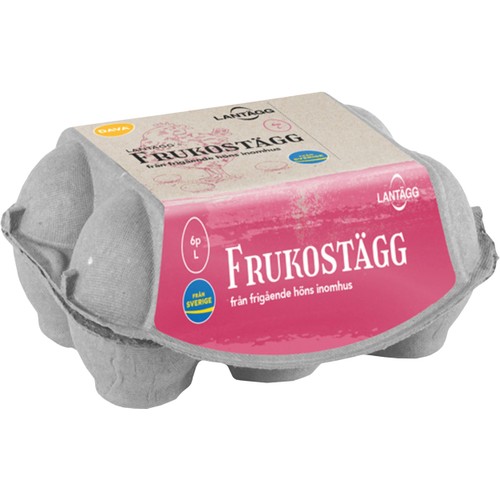 Frukostägg L 6-p Lantägg