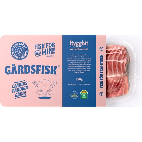Ryggbit av clarias 250g Gårdsfisk