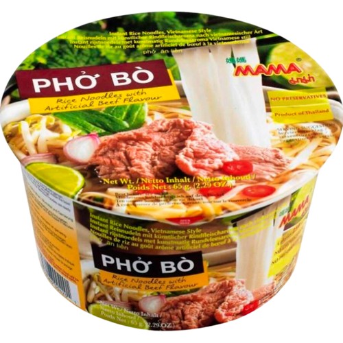 Snabbnudlar Pho Bo Noodles 65g Mama