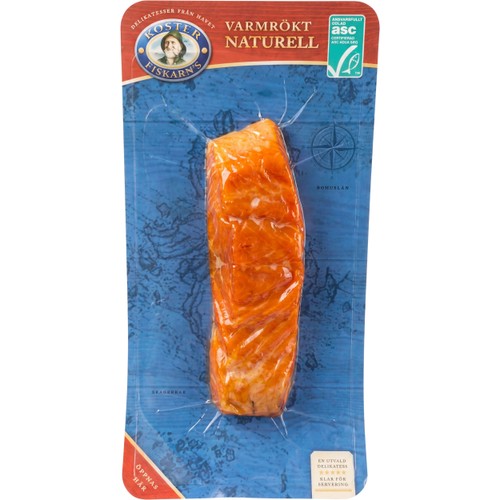 Regnbågslax Varmrökt Naturell 125g Kosterfiskarn's