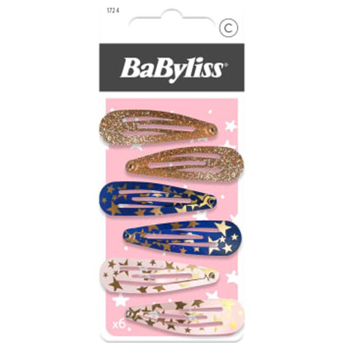 Hårclips Fest Kids 6-pack BaByliss