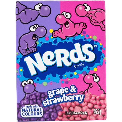 Godis Grape & Strawberry 46g Nerds