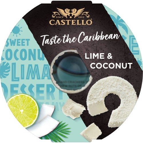 Dessertost Färskost ring lime kokos 125 g Castello
