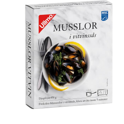 Blåmusslor i Vitvin Fryst 450g Ullmo