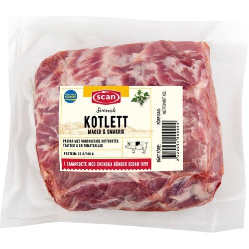 Kotlett Färsk Benfri ca 820g Scan